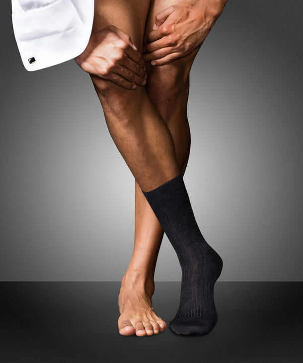 FALKE No.7 Luxury Herensok 14449 3080 anthra.mel