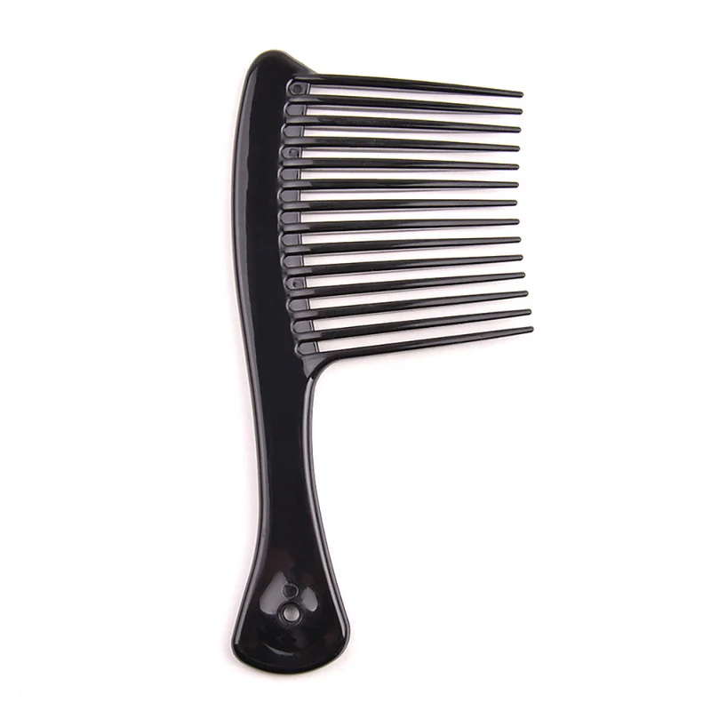 Rake Detangle Comb - Afro kam ABS grote brede tand kam voor haar styling tool - Zwart