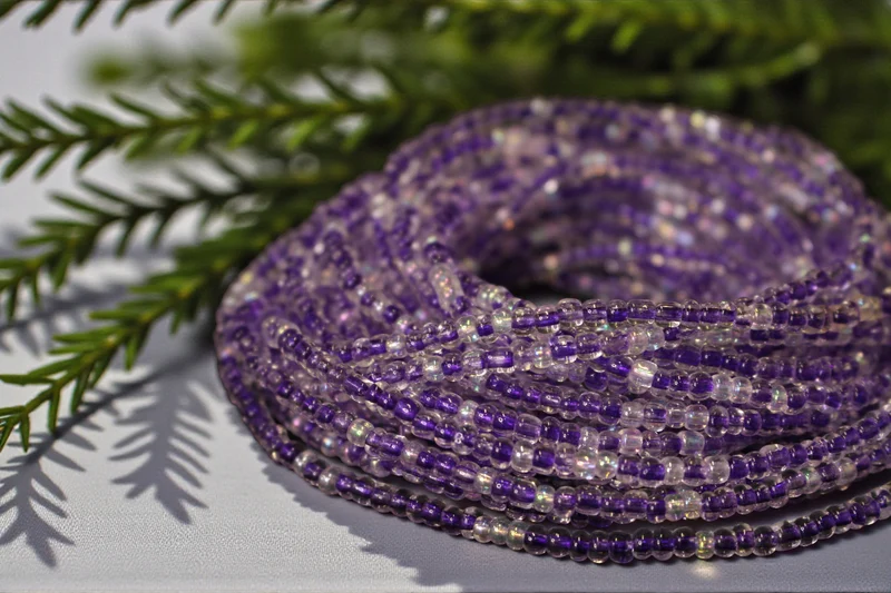 Waist Beads / Afrikaanse Heupketting - UYI - Paars (elastisch)