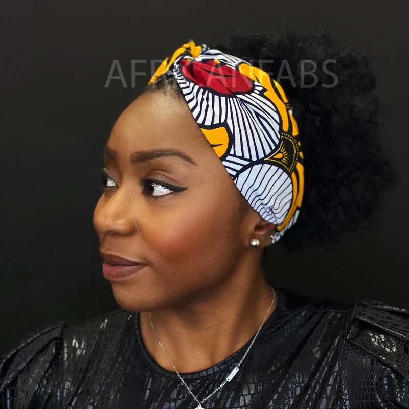 Haarband / Hoofdband in Afrikaanse print - Volwassenen - Wedding flower VLISCO