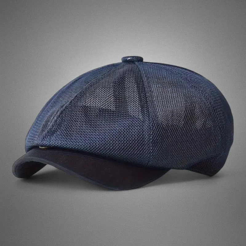 BreezeBoy | Ademend mesh newsboy pet voor heren