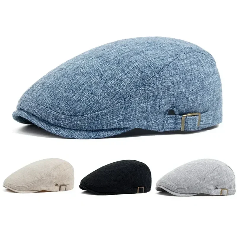 WhistlerDrive | Linnen driver flat cap