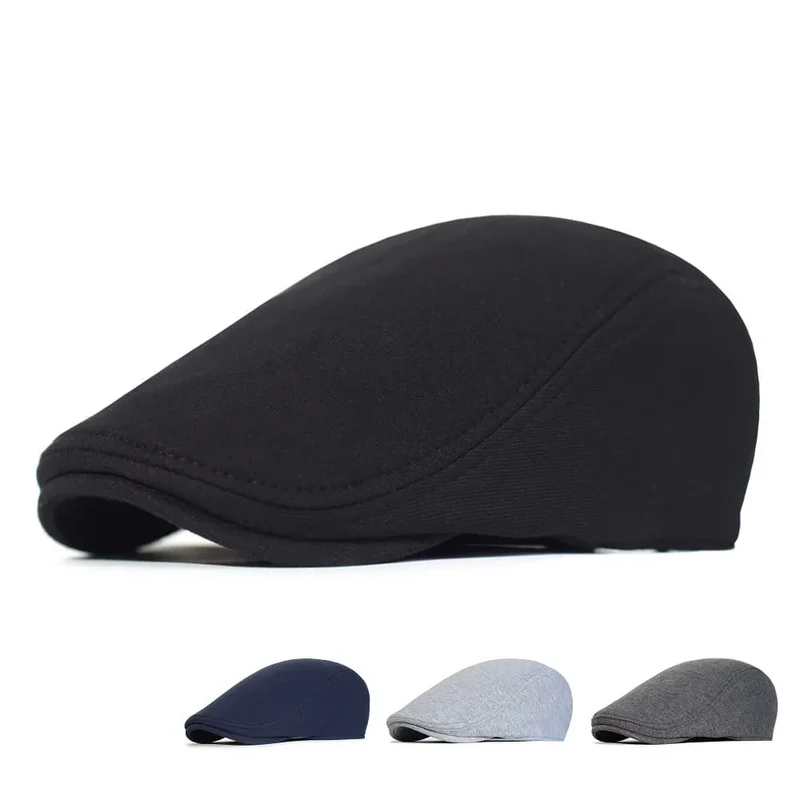 CottonLine | Effen katoenen flat cap