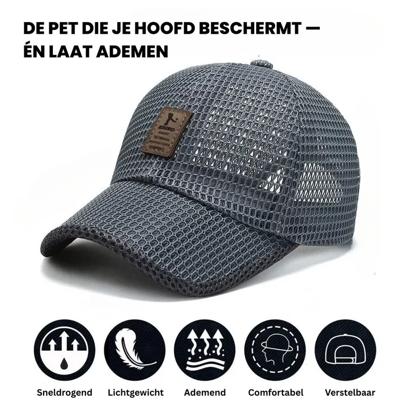 AirFit Zomer Mesh Cap | Ademend, Lichtgewicht & Verstelbaar