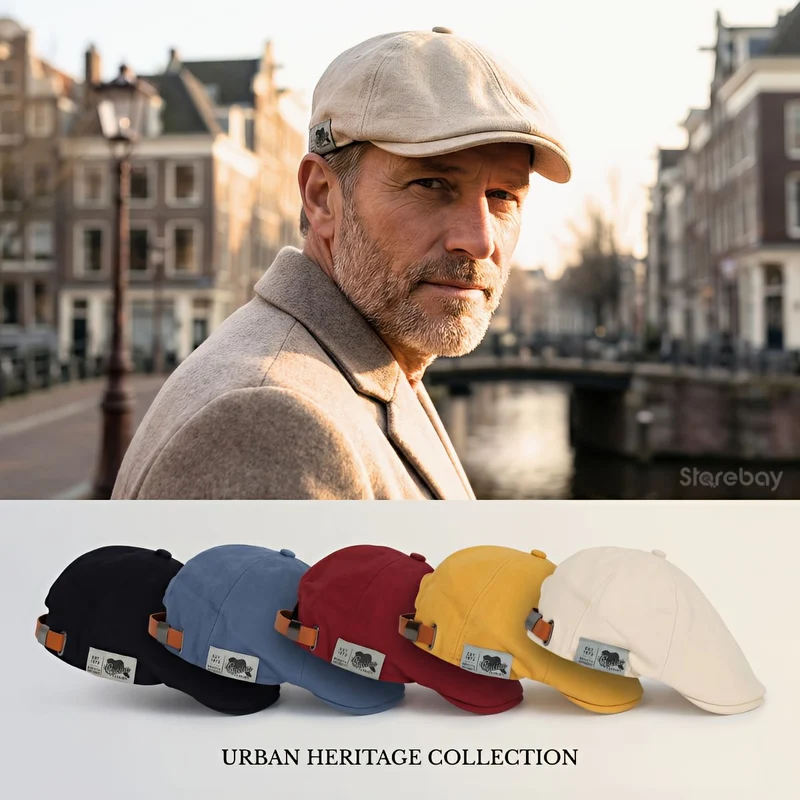 Urban Heritage Baret | Tijdloze herenstijl met moderne pasvorm