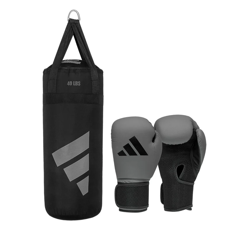 Adidas Junior Boxing Set - Grijs/Zwart - 10 oz