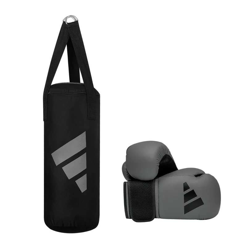 Adidas Junior Boxing Set - Grijs/Zwart - 8 oz