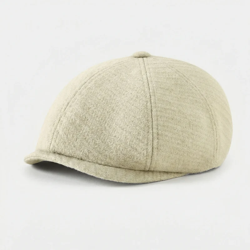 Flat cap heren | Katoenen newsboy cap in klassieke stijl
