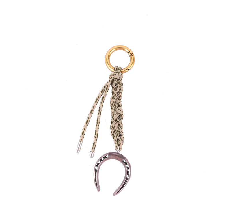 ISABEL MARANT HORSESHOE KEY RING ALMOND SILVER