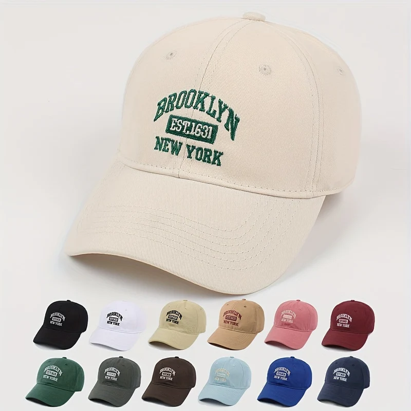 Brooklyn Cap | Verstelbare heren baseballpet katoen casual